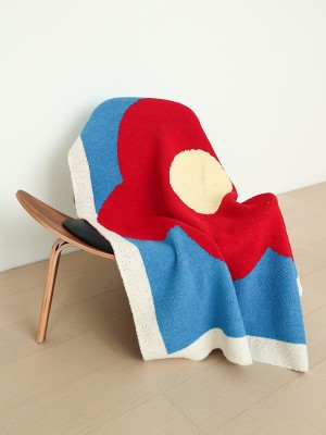 Big Hibiscus Half Fleece Blanket Big Hibiscus Half Fleece Blanket
