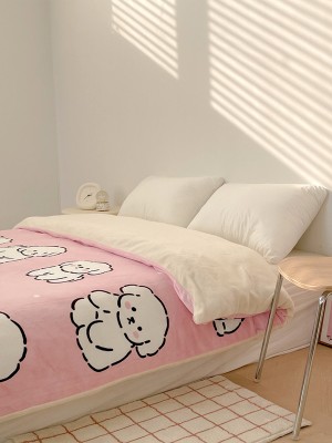 White Puppy Plush Duvet Cover White Puppy Plush Duvet Cover
