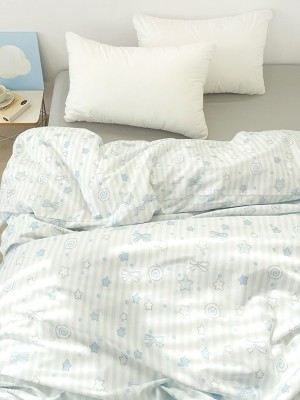 Blue Striped Cotton Duvet Cover Blue Striped Cotton Duvet Cover