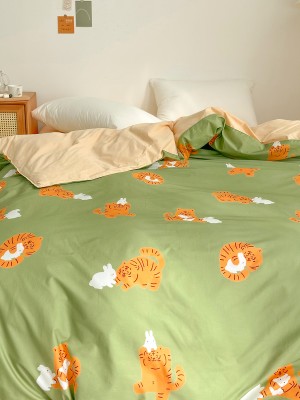 Cartoon Tiger Cotton Duvet Cover