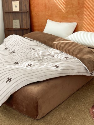 Thick Plush Mushroom Duvet Cover Thick Plush Mushroom Duvet Cover