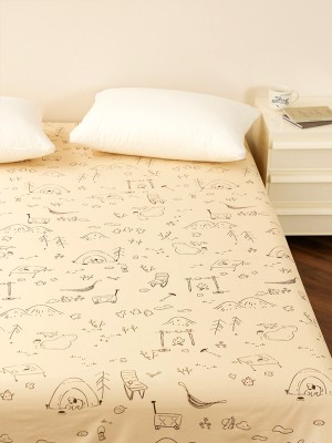 Illustration Print Bed Sheet Illustration Print Bed Sheet