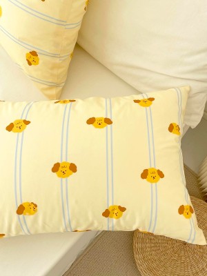 Striped Puppy Pillowcase Striped Puppy Pillowcase