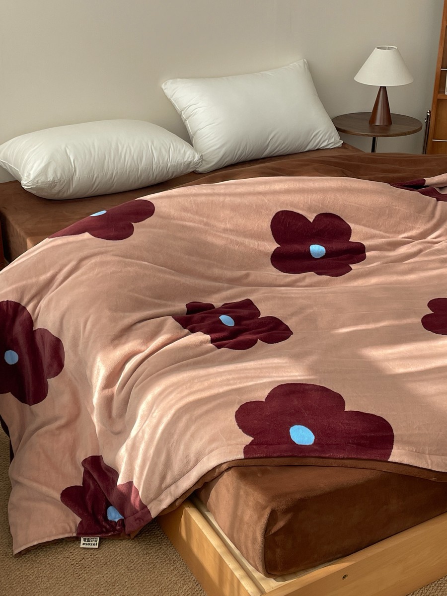 Floral Print Plush Duvet Cover - Image 5