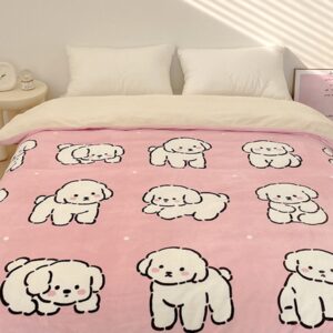 White Puppy Plush Duvet Cover