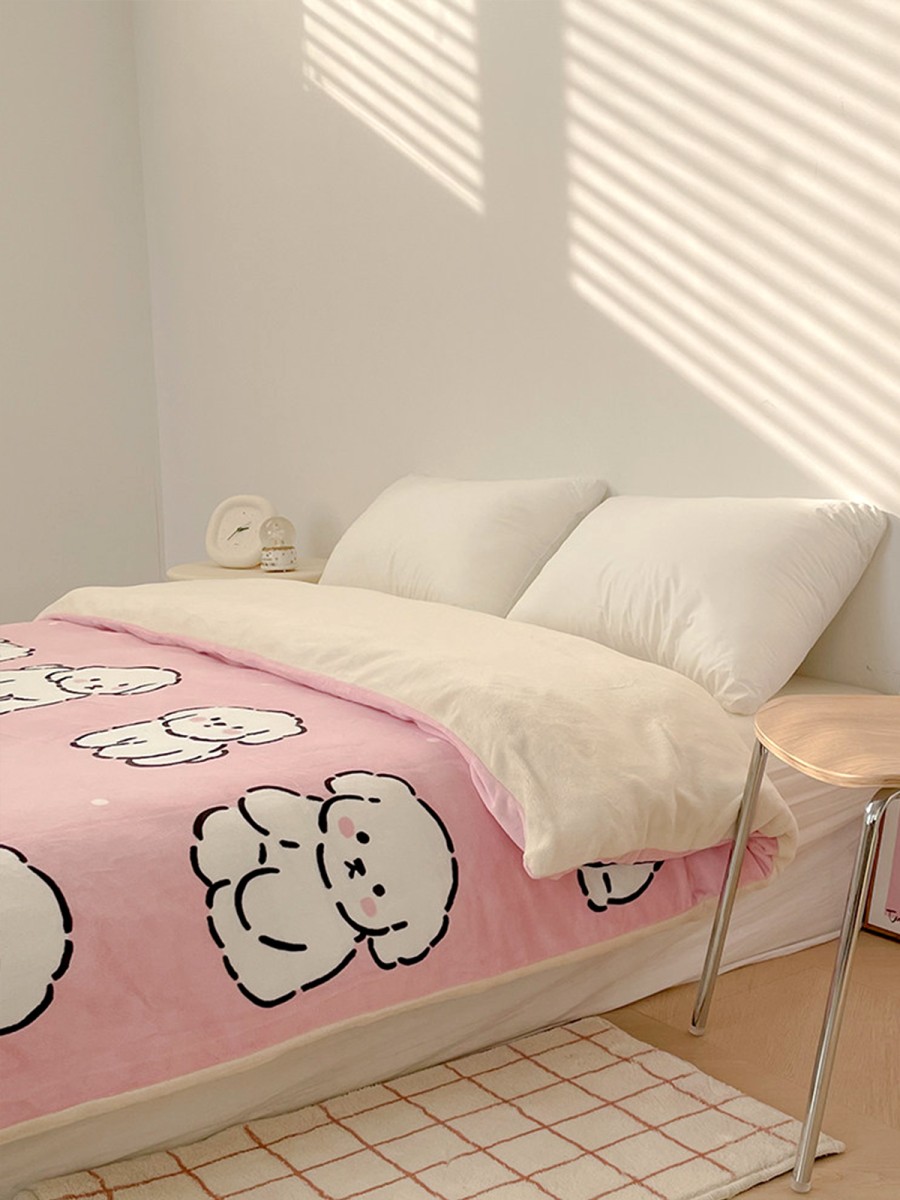 White Puppy Plush Duvet Cover - Image 2