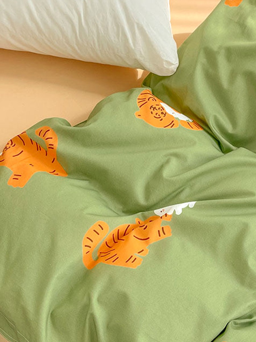 Cartoon Tiger Cotton Duvet Cover - Image 5