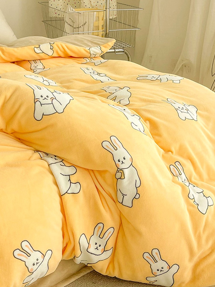 White Rabbit Plush Duvet Cover - Image 3