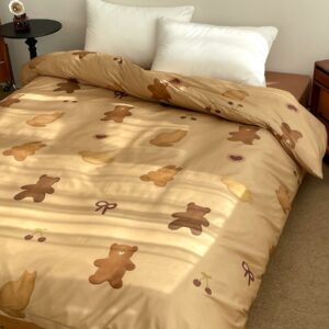 Cute Animal Cookie Print Duvet Cover