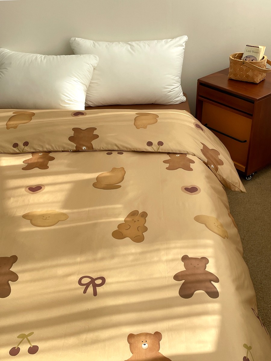 Cute Animal Cookie Print Duvet Cover - Image 3