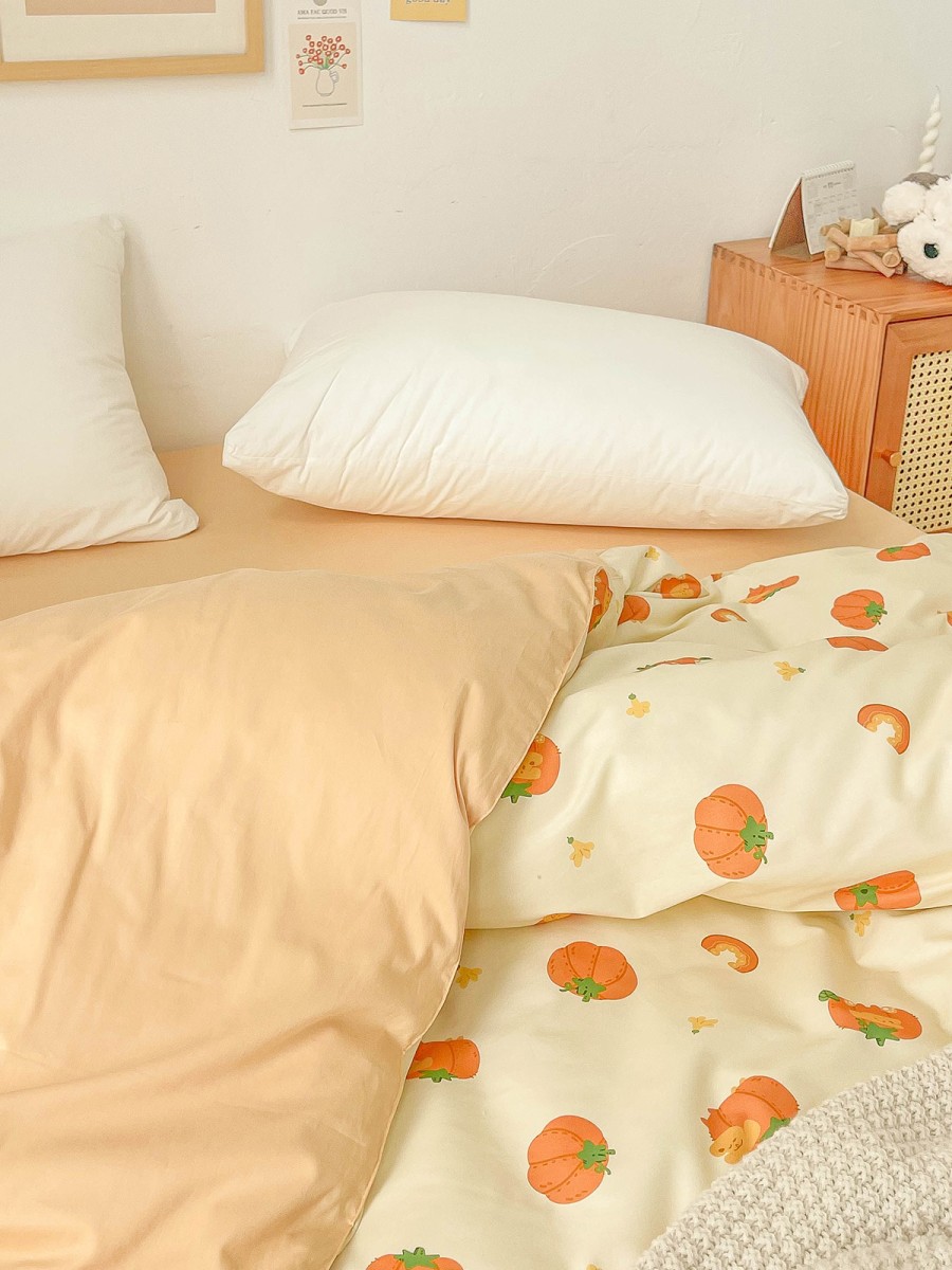Pumpkin Puppy Cotton Duvet Cover - Image 3