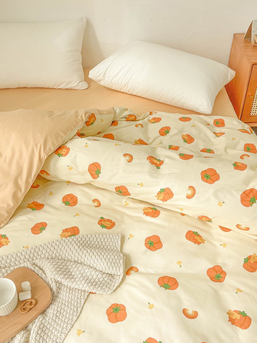 Pumpkin Puppy Cotton Duvet Cover - Image 4