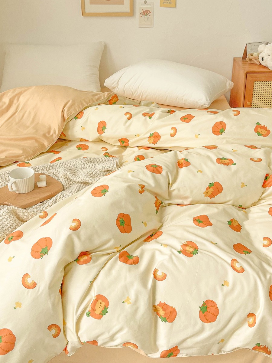 Pumpkin Puppy Cotton Duvet Cover - Image 5