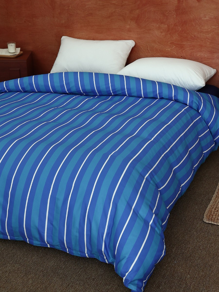 Simple Striped Cotton Duvet Cover - Image 3