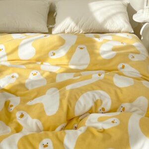 Adorable Duck Plush Duvet Cover