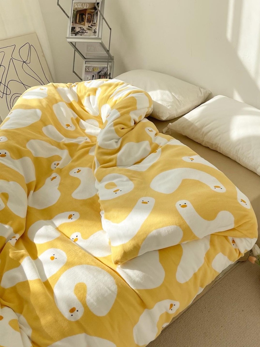 Adorable Duck Plush Duvet Cover - Image 4