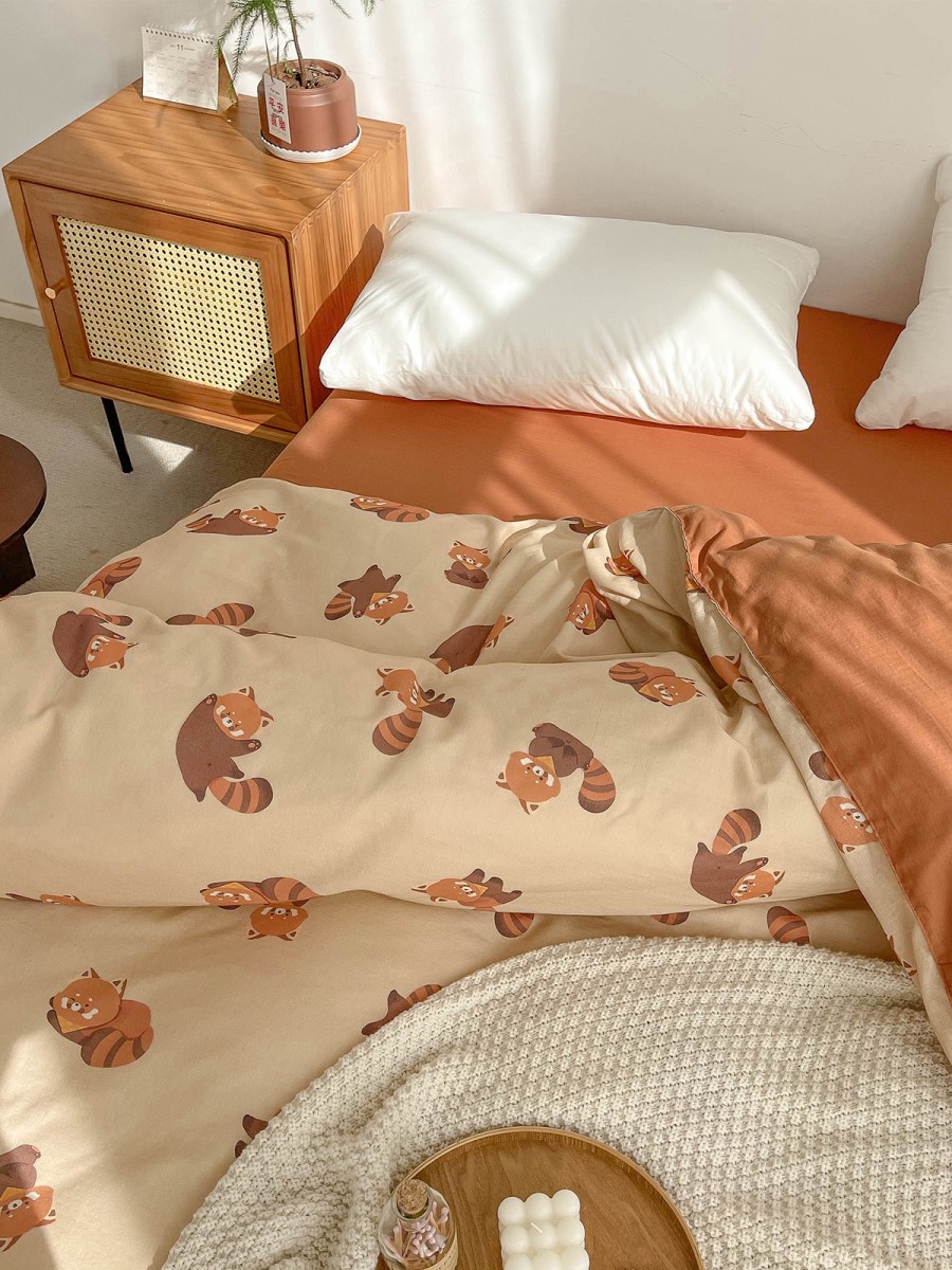 Cartoon Raccoon Cotton Duvet Cover - Image 2
