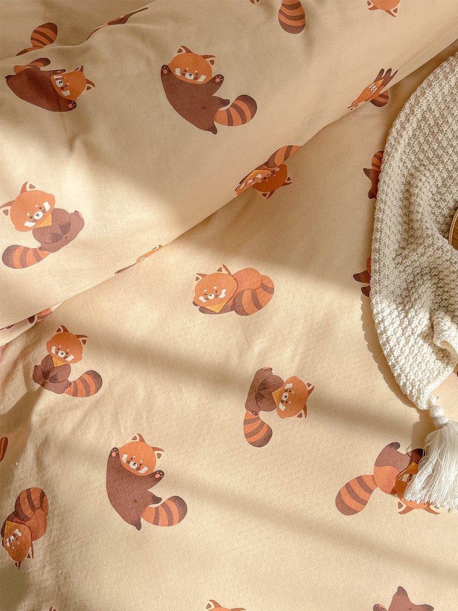 Cartoon Raccoon Cotton Duvet Cover - Image 4