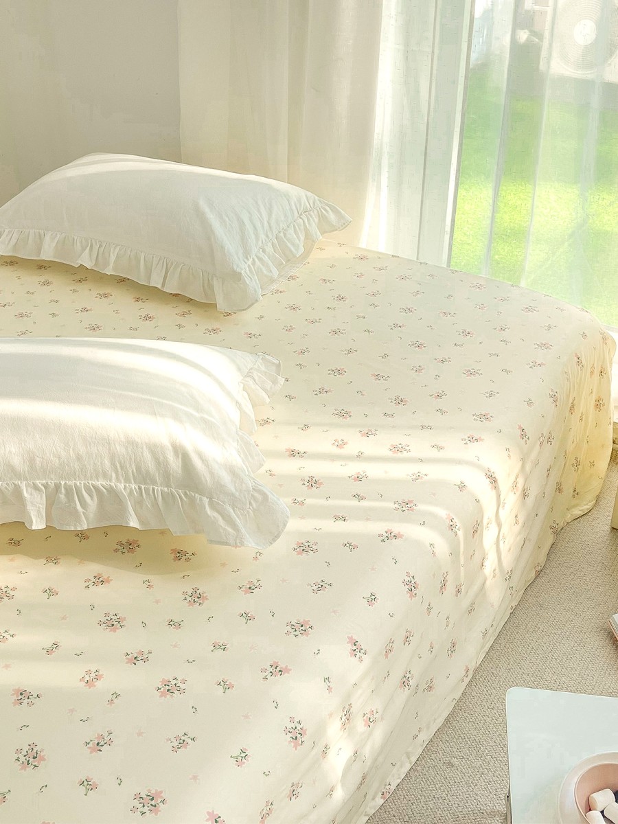 Floral Print Cotton Bed Sheets - Image 2
