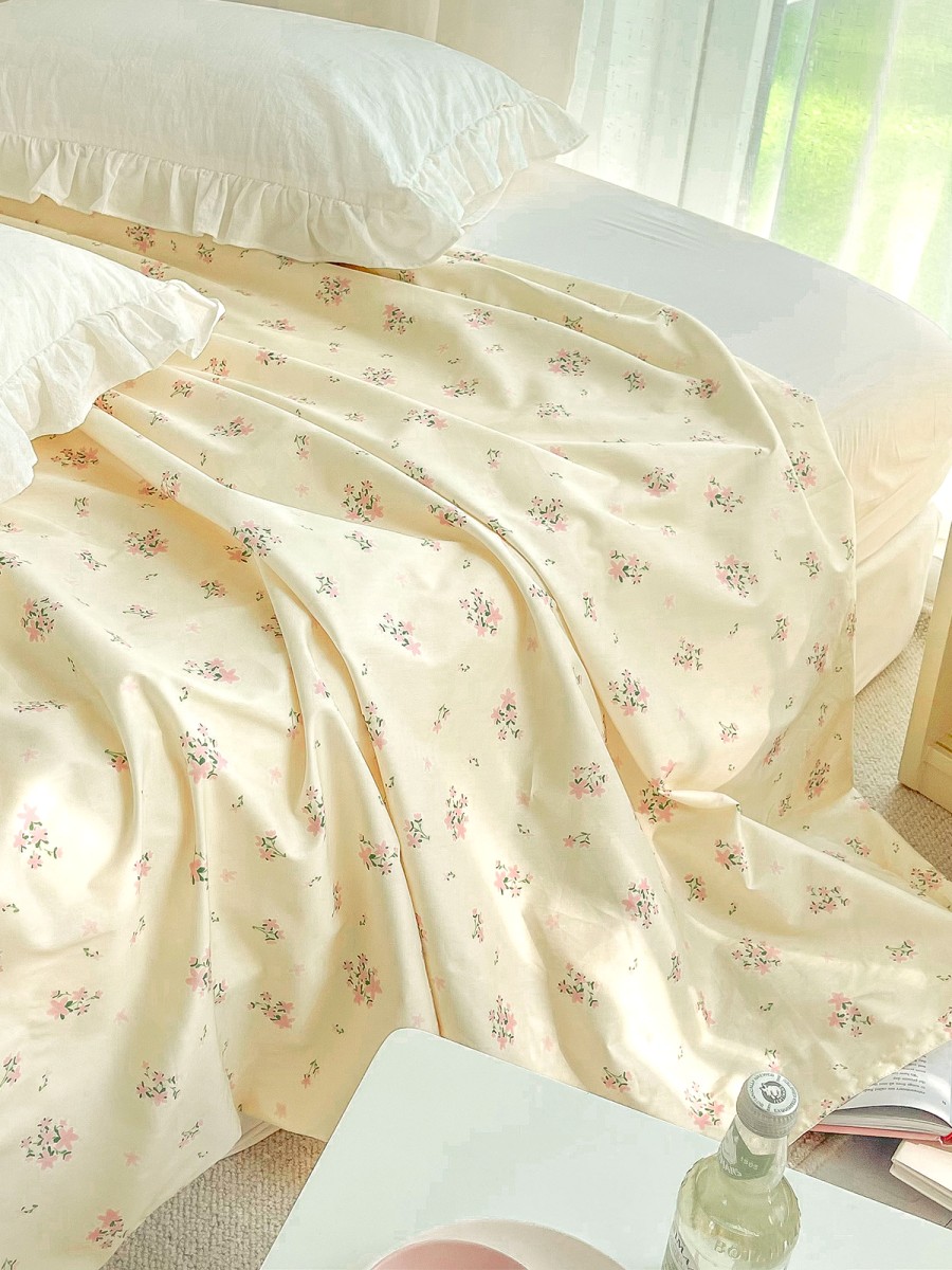 Floral Print Cotton Bed Sheets - Image 3