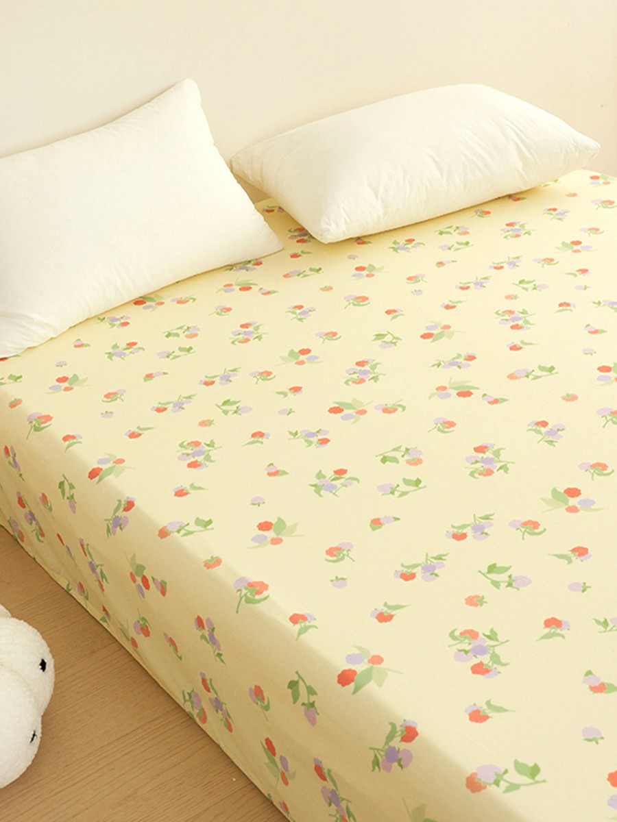 Floral Print Cotton Bed Sheets - Image 5