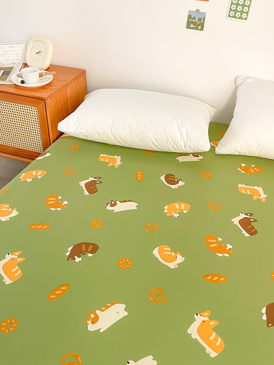 Cute Puppy Print Bed Sheet - Image 2