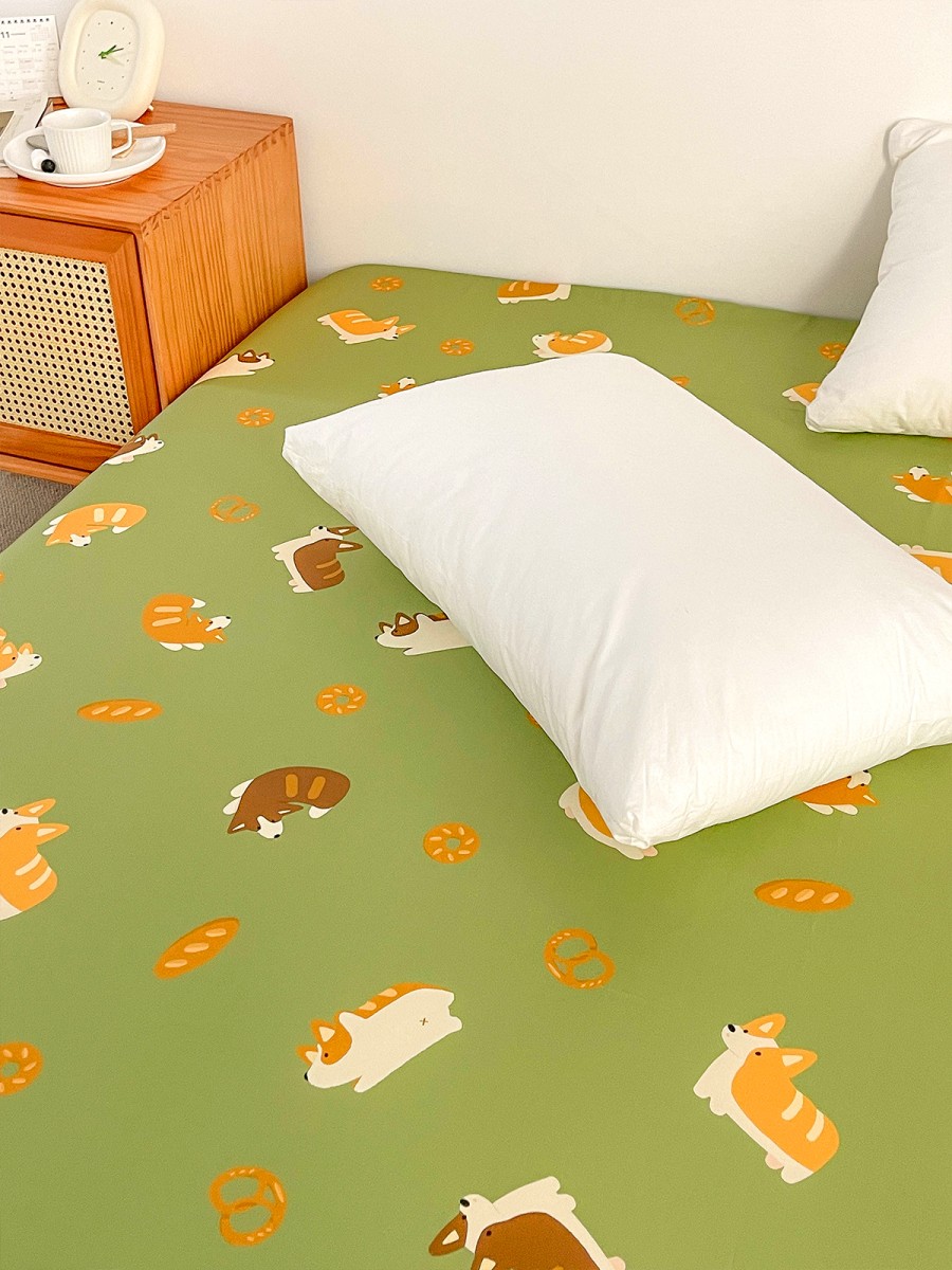 Cute Puppy Print Bed Sheet - Image 3