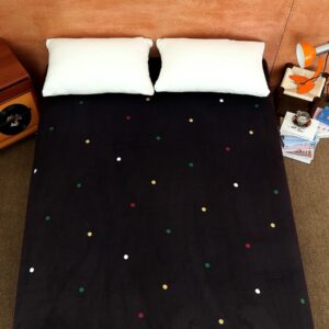 Polka Dot Cream Fleece Bed Sheets