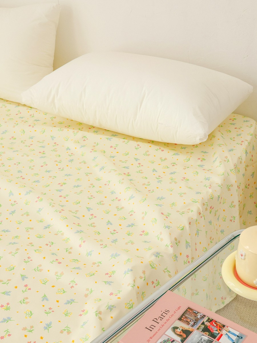 Colorful Floral Cotton Bed Sheet - Image 2