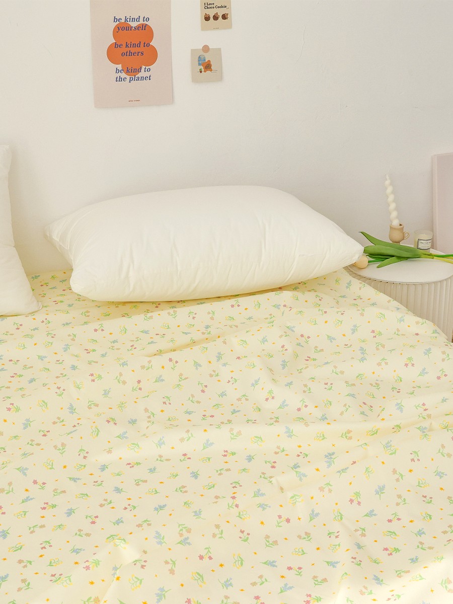 Colorful Floral Cotton Bed Sheet - Image 5