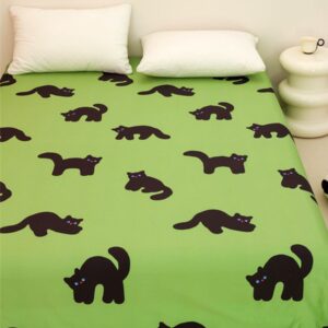 Black Cat Long Staple Cotton Bed Sheets