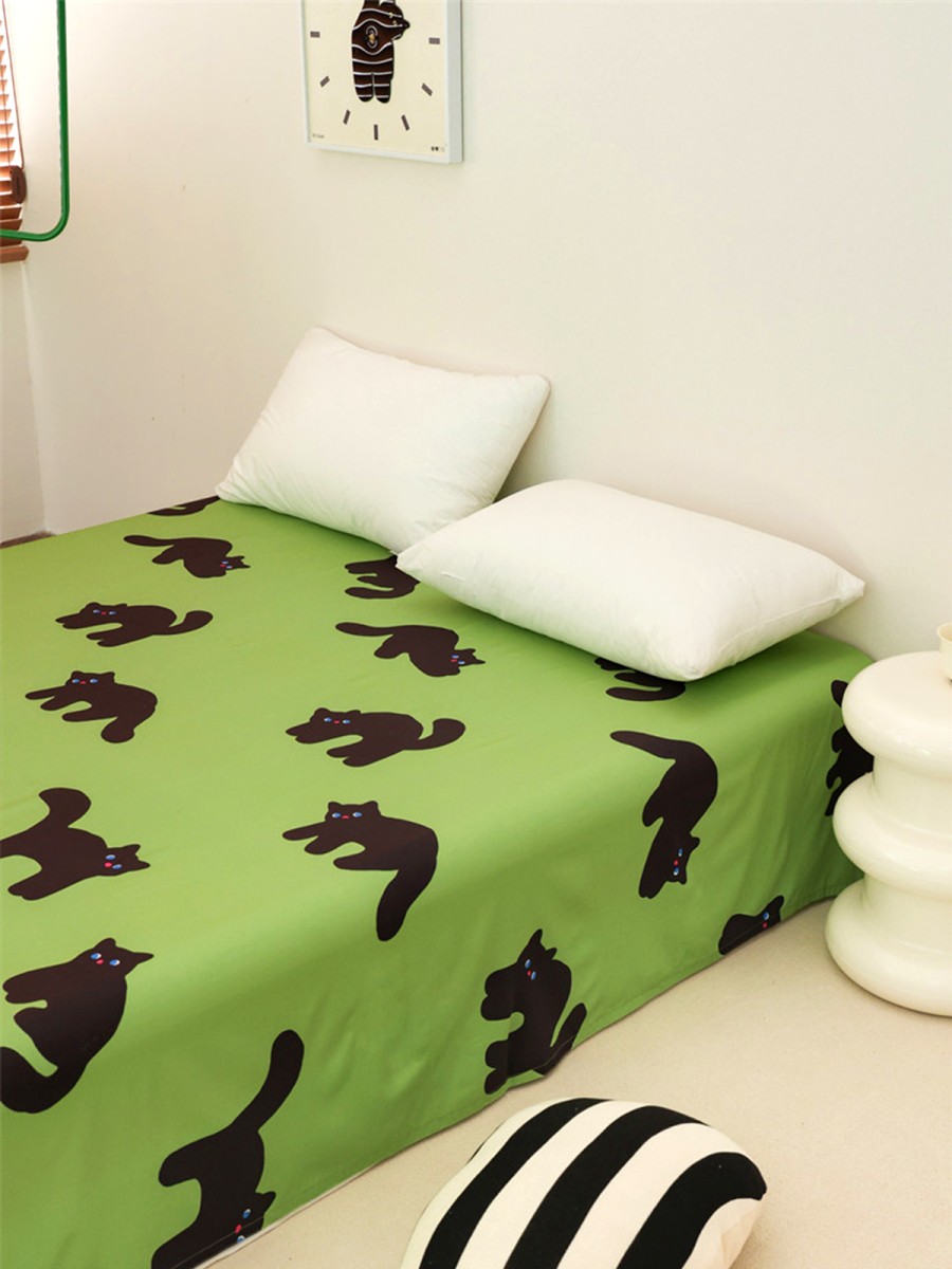 Black Cat Long Staple Cotton Bed Sheets - Image 4