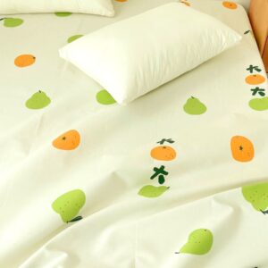 Fruit Orange Cotton Bed Sheets