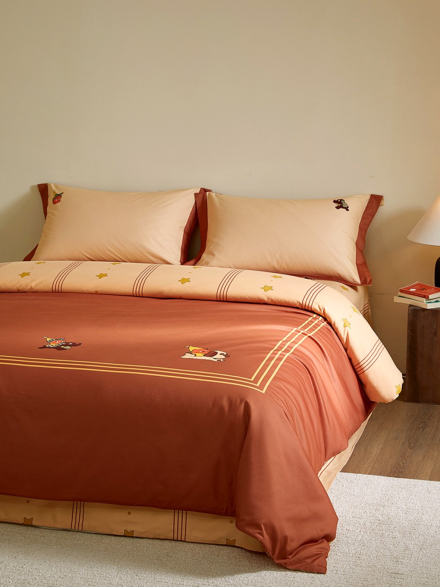 Cartoon Brushed Cotton Bedding Set - Image 5