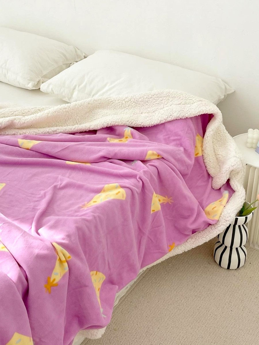 Birthday Hat Print Plush Blanket - Image 3