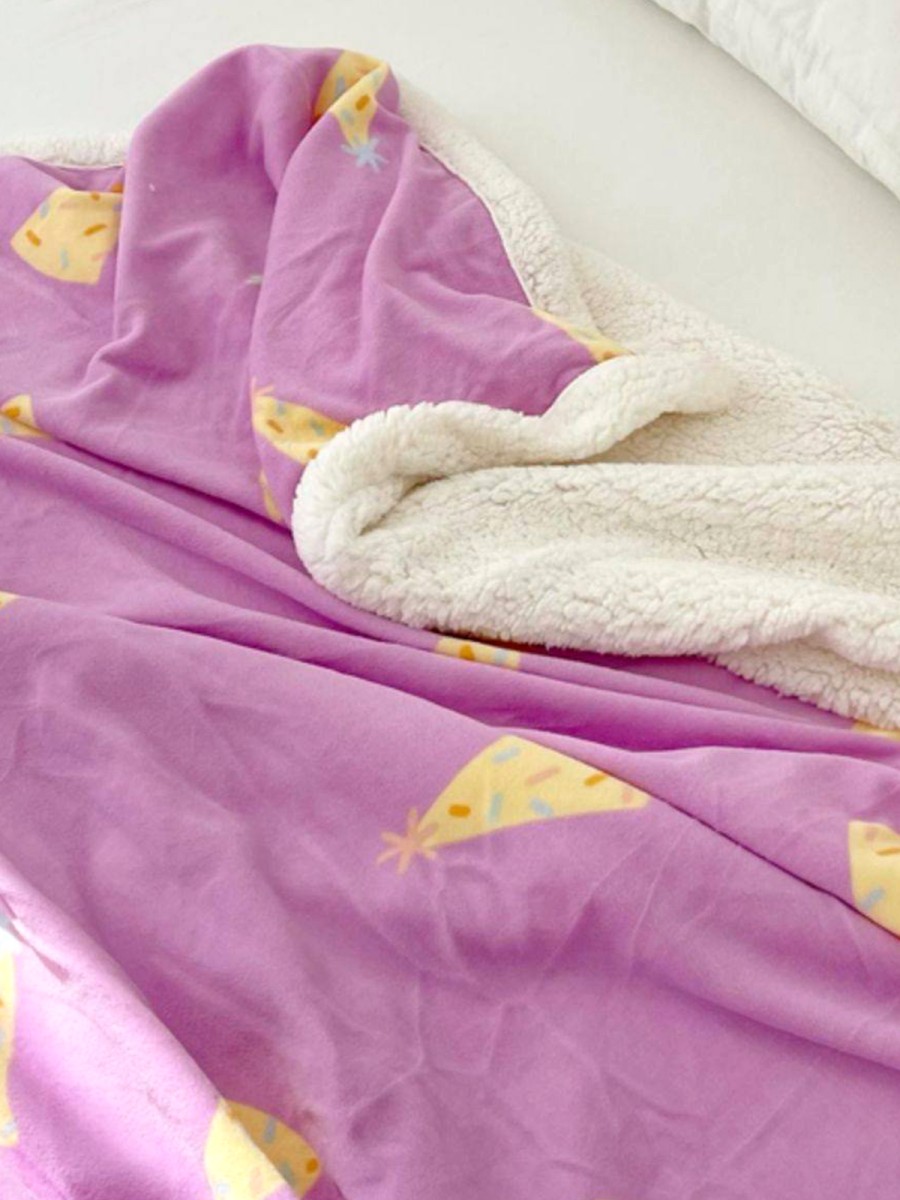 Birthday Hat Print Plush Blanket - Image 5