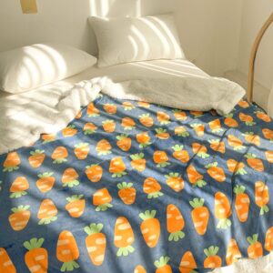 Cartoon Carrot Plush Blanket
