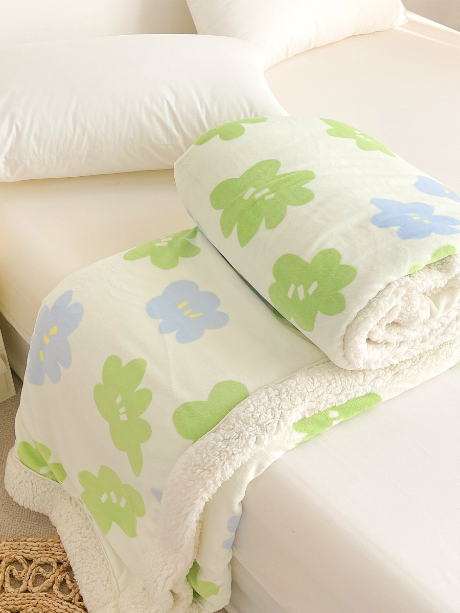 Fresh Floral Lambswool Blanket - Image 5