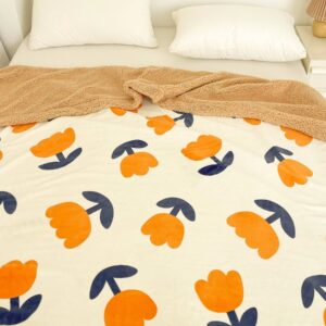 Warm Tulip Lambswool Blanket