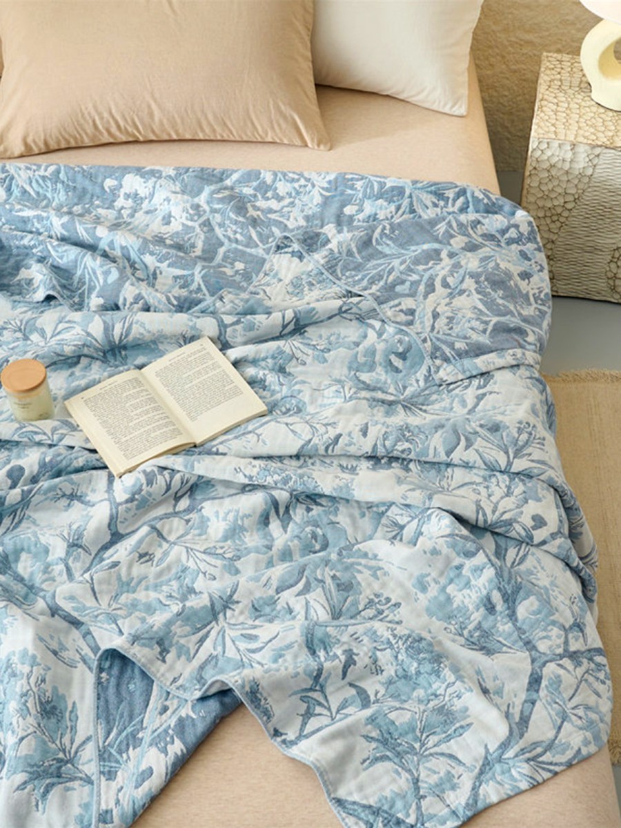 100% Cotton Jacquard Gauze Blanket - Image 3
