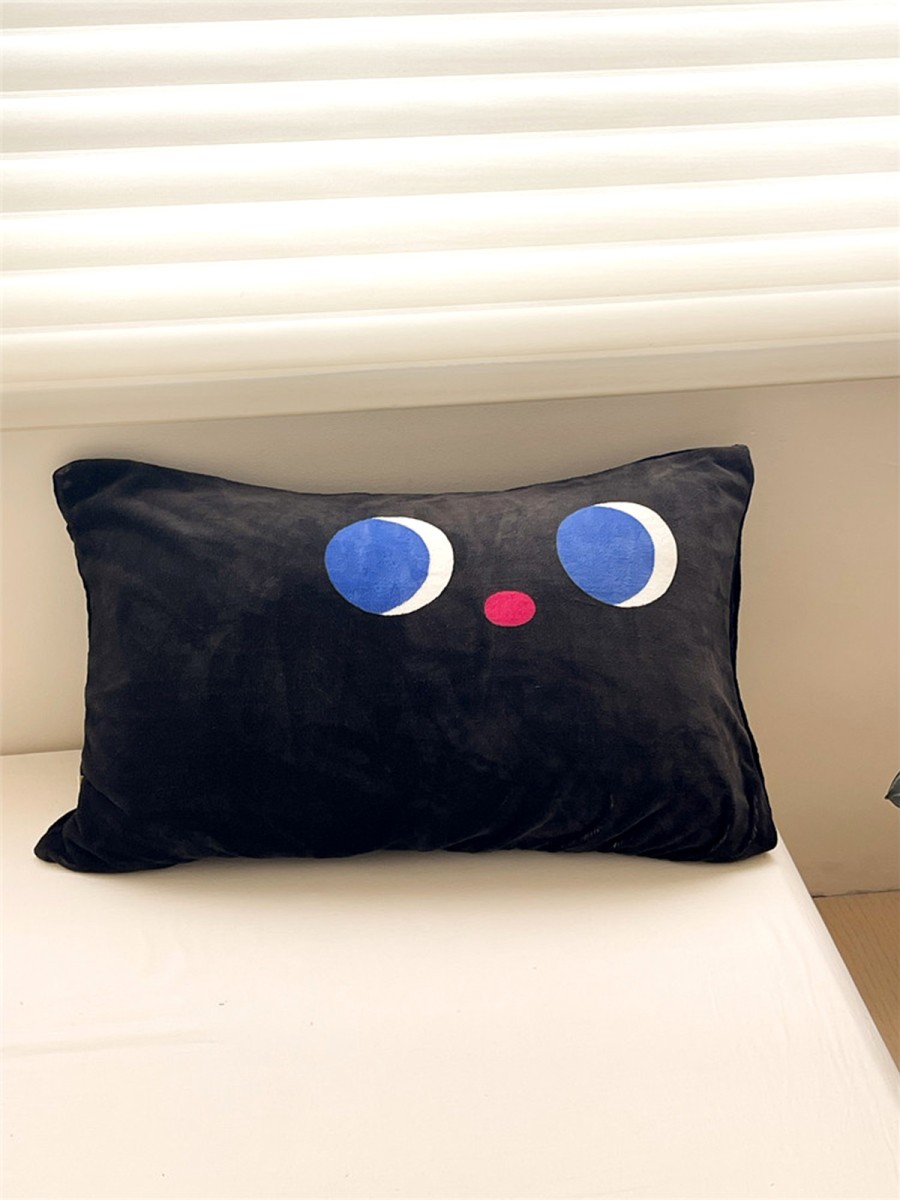 Black Cat Plush Pillowcase - Image 5