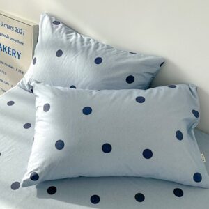Blue Polka Dot Pillowcase