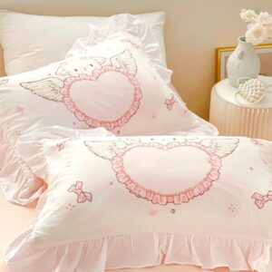 Pink 100% Cotton Edge Pillowcase