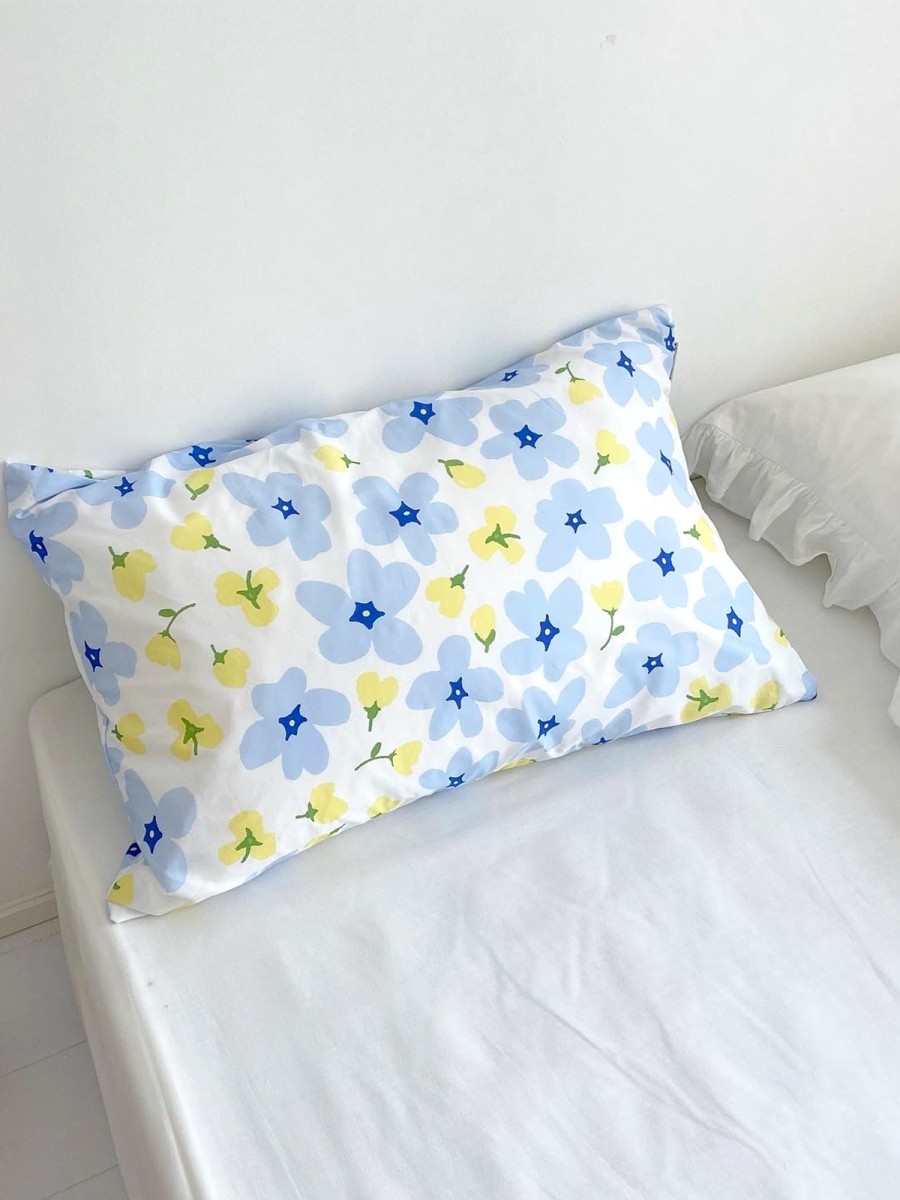 Spring Floral Cotton Pillowcase - Image 2