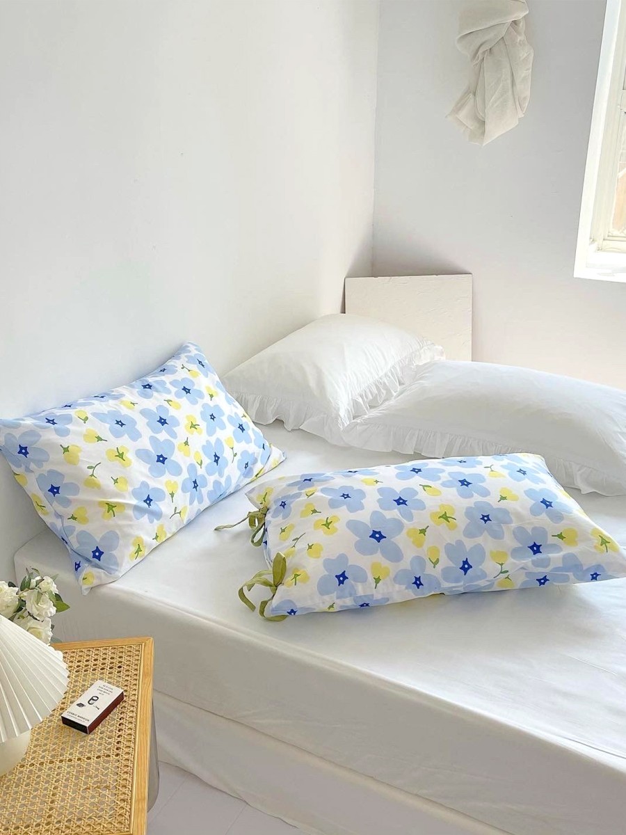 Spring Floral Cotton Pillowcase - Image 5