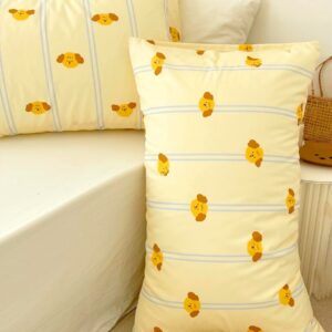 Striped Puppy Pillowcase