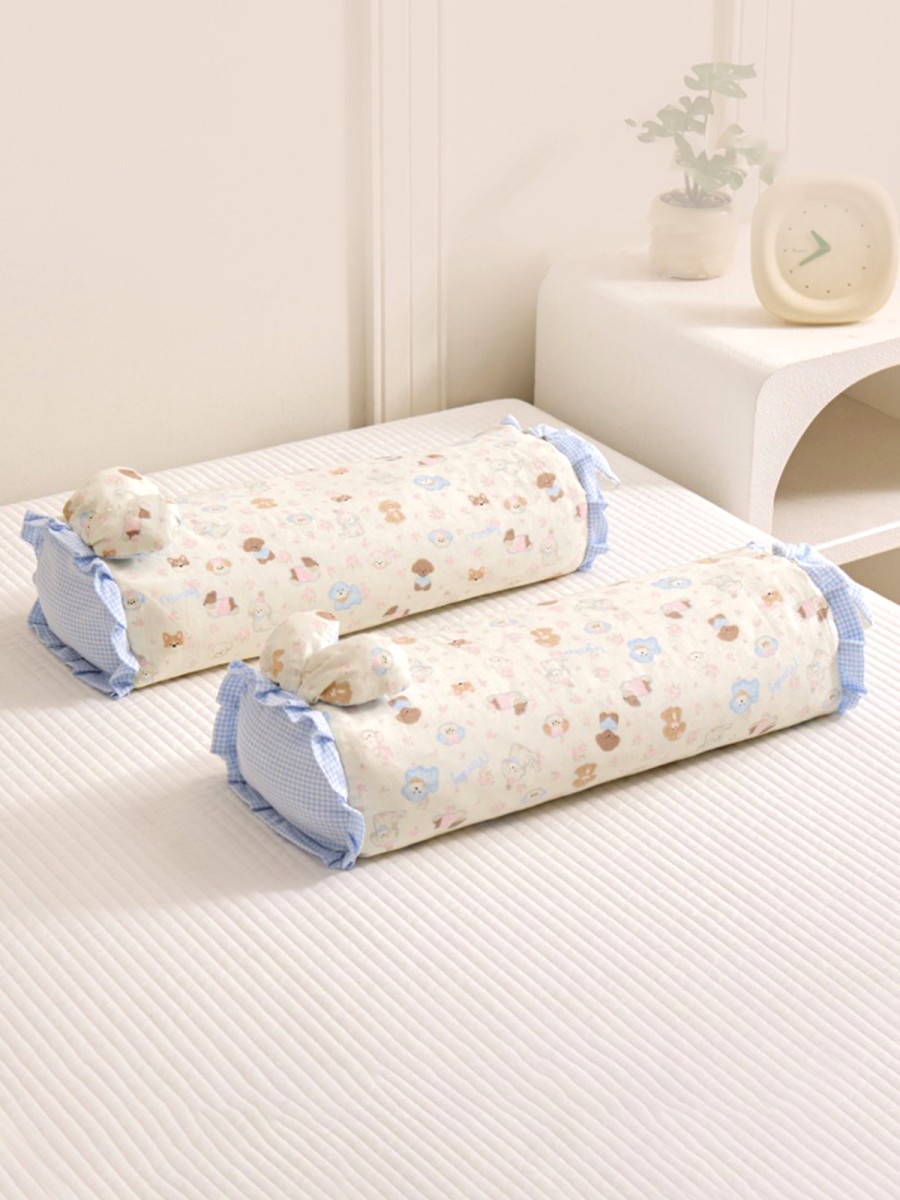 100% Cotton Rabbit Ear Buckwheat Pillow - Image 2