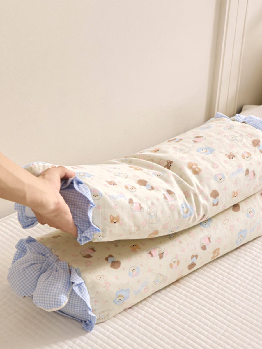100% Cotton Rabbit Ear Buckwheat Pillow - Image 4